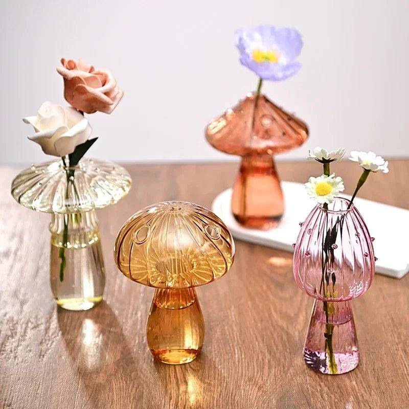 Modern Mushroom Glass Vase